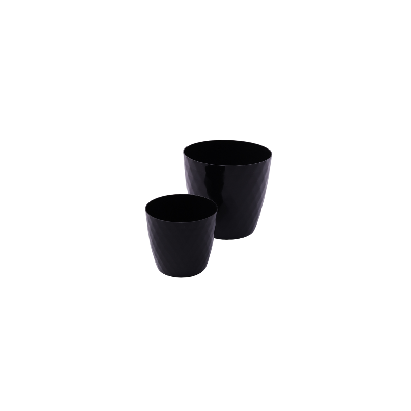 Czarna csłonka plastikowa cristal 18 cm