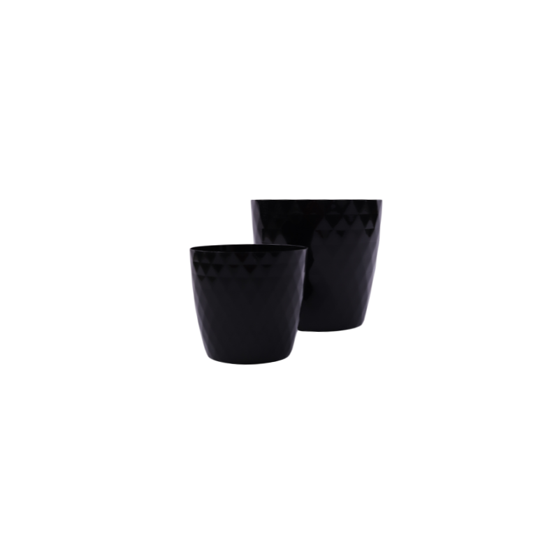 Czarna csłonka plastikowa cristal 18 cm