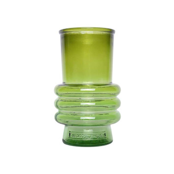 Jasno zielony szklany wazon