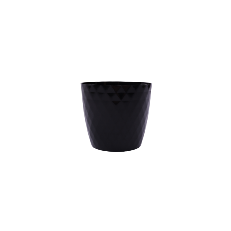 Czarna osłonka plastikowa cristal 12 cm