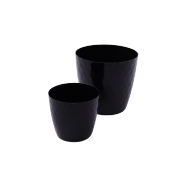 Czarna osłonka plastikowa cristal 12 cm