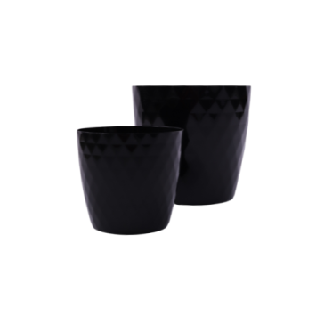 Czarna osłonka plastikowa cristal 12 cm
