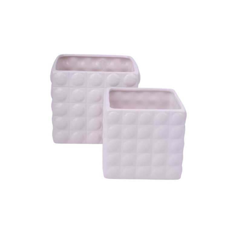Osłonka ceramiczna kwadratowa biała