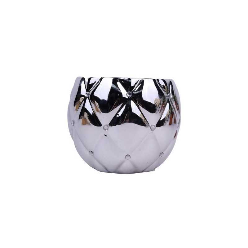 Doniczka - 12 cm srebrny