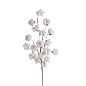 Gałązka z bawełną - 29 cm - sztuczna roślina