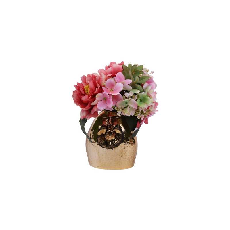 Ceramiczny wazon dekoracyjny 25180 - złoto 