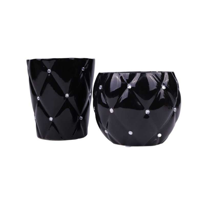 Czarna osłona ceramiczna - kula - 11.5 x 12 [cm]