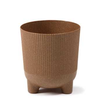 Doniczka Aria Eco Wood jumper - 18 cm naturalne drewmo