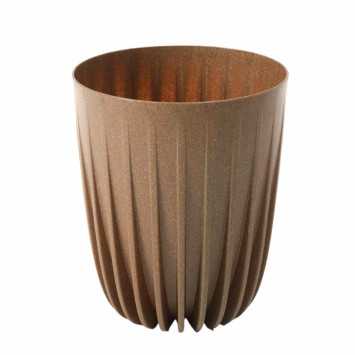 Doniczka Mira Eco Wood 19 cm naturalne drewno