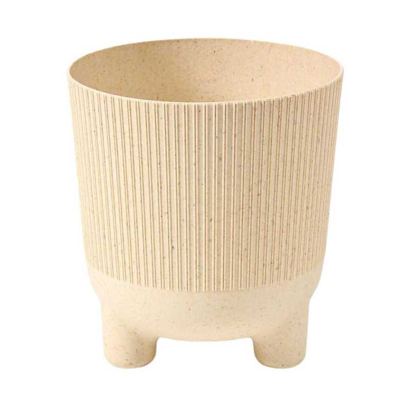 Doniczka Aria Eco Wood Jumper 18 cm piaskowy