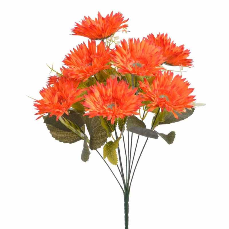 Gerbera x 9 szt bukiet pomarańczowy