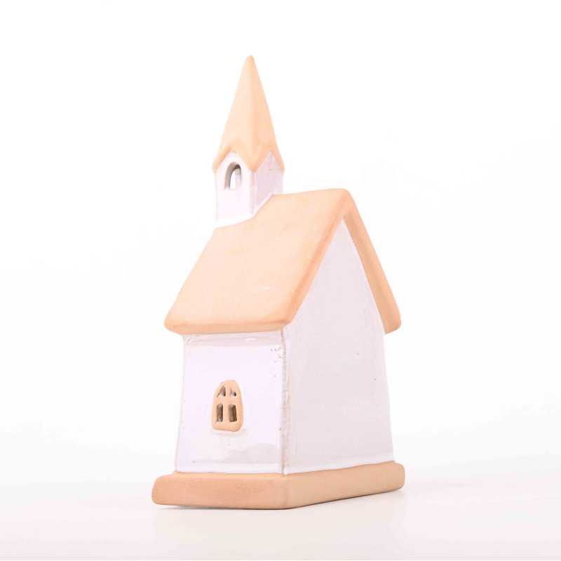 Domek ceramiczny beżowy 23 cm