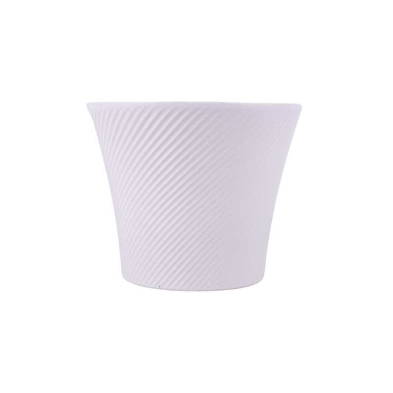 Doniczka Flutos 19 cm biały