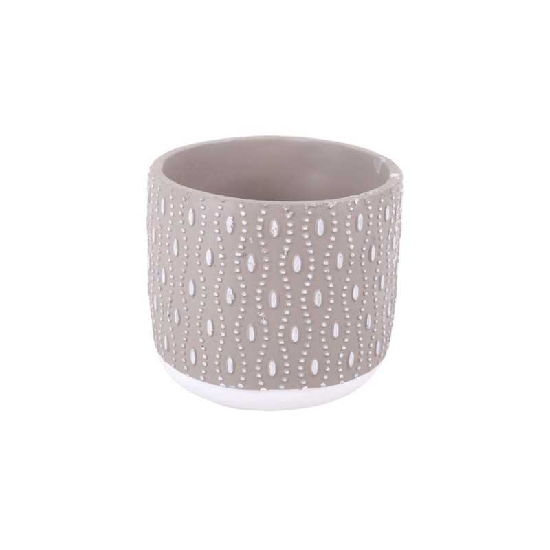 Doniczka beton dekoracyjny - 12,5 cm szary