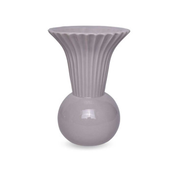 Beżowy wazon ceramiczny