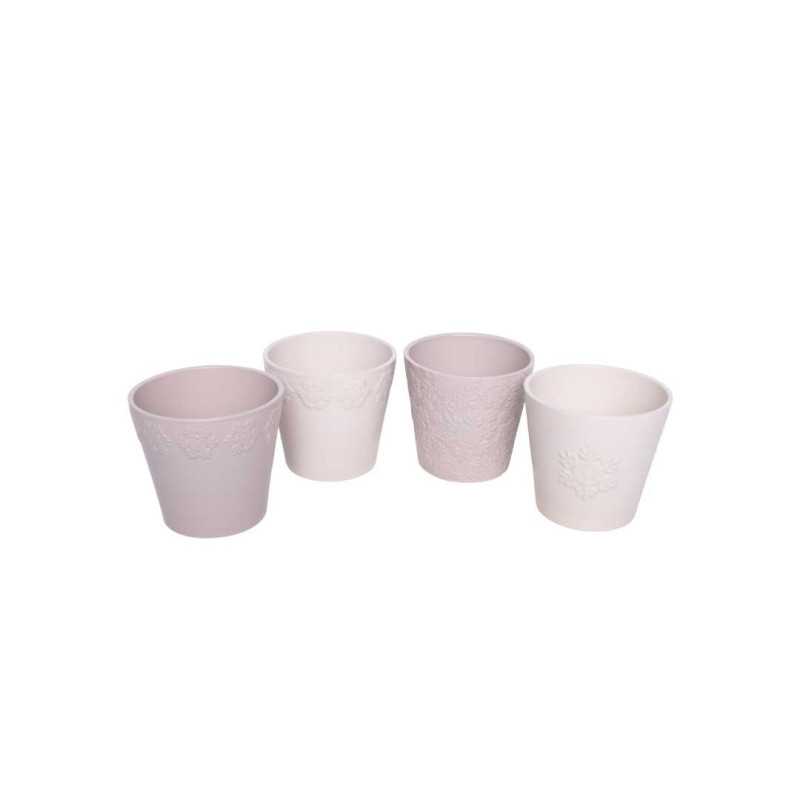 Doniczka - 14 cm odcienie beżu