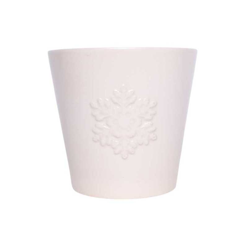 Doniczka - 14 cm odcienie beżu